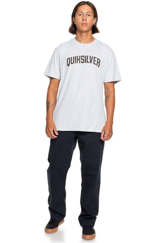 T-shirt Regular Fit - Gemêleerd Lichtgrijs