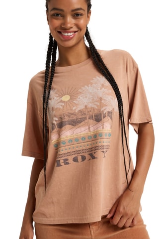 Biologisch Katoenen T-shirt Loose - Bruin - Roxy