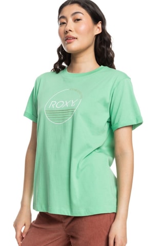 Biologisch Katoenen T-shirt Loose - Groen - Roxy
