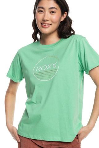Biologisch Katoenen T-shirt Loose - Groen - Roxy