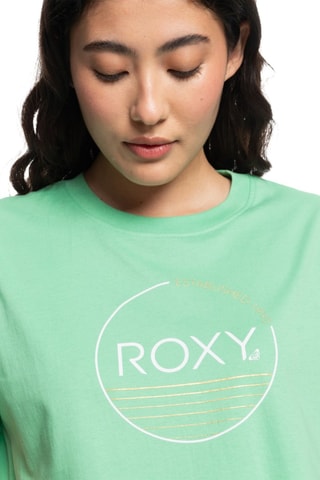 Biologisch Katoenen T-shirt Loose - Groen - Roxy