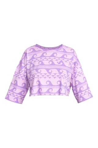 T-shirt cropped en coton biologique - Violet - Roxy