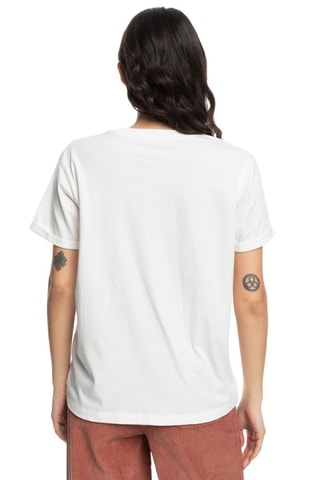 Biologisch Katoenen T-shirt Loose - Wit - Roxy