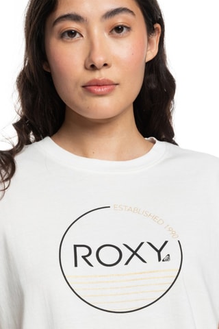 Biologisch Katoenen T-shirt Loose - Wit - Roxy