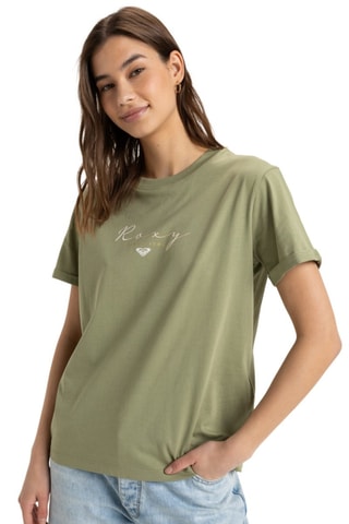 Biologisch Katoenen T-shirt regular - Groen - Roxy