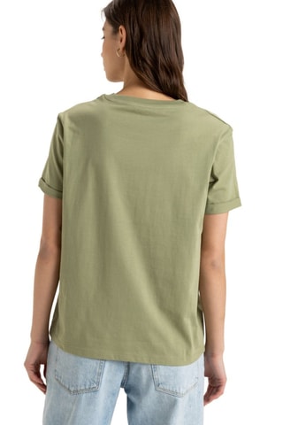 Biologisch Katoenen T-shirt regular - Groen - Roxy