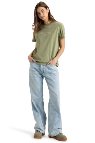 Biologisch Katoenen T-shirt regular - Groen - Roxy