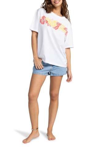 Biologisch Katoenen T-shirt - Wit - Roxy