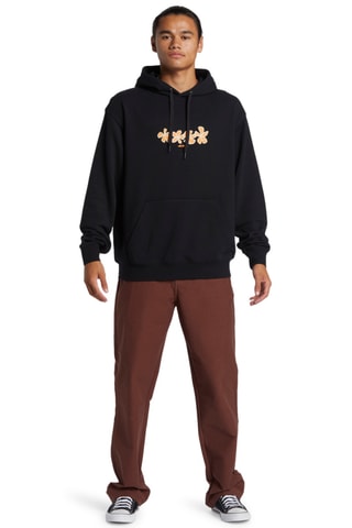Fleece Sweater met Capuchon - Zwart