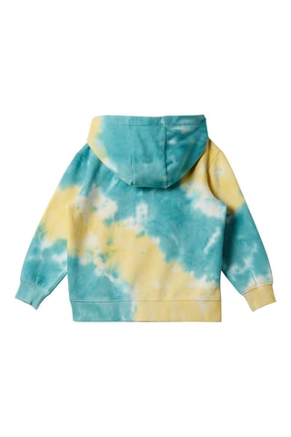 Sweater met Capuchon Tie and Dye - Hemelsblauw en Geel