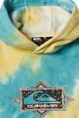 Sweater met Capuchon Tie and Dye - Hemelsblauw en Geel