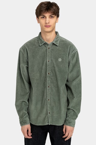 Velours Blouse Relaxed Fit Element - Groen