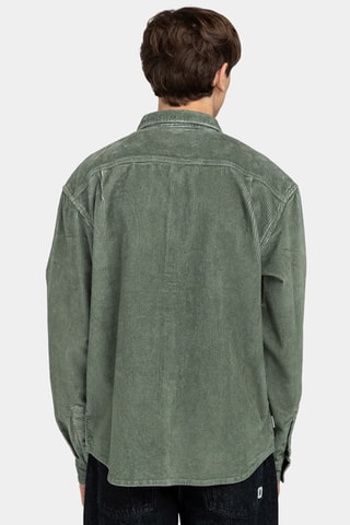 Velours Blouse Relaxed Fit Element - Groen