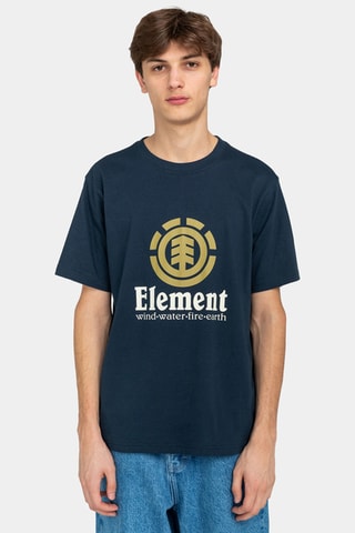 Biologisch Katoenen T-shirt Regular Fit Element - Marineblauw