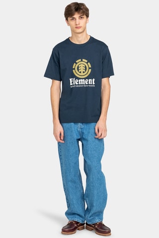 Biologisch Katoenen T-shirt Regular Fit Element - Marineblauw