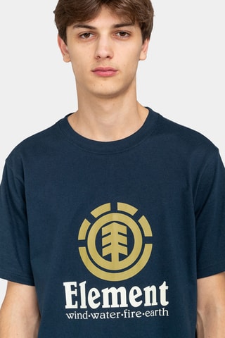 Biologisch Katoenen T-shirt Regular Fit Element - Marineblauw