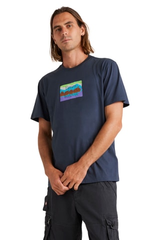 Biologisch Katoenen T-shirt relaxed Fit Element - Marineblauw