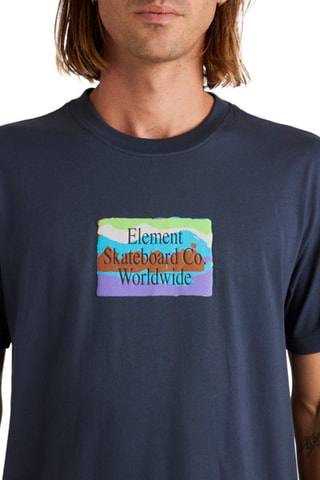 Biologisch Katoenen T-shirt relaxed Fit Element - Marineblauw