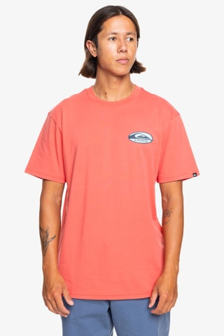 T-shirt Regular Quicksilver - Koraalrood