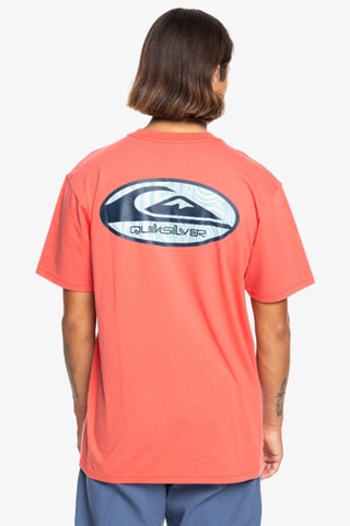 T-shirt Regular Quicksilver - Koraalrood