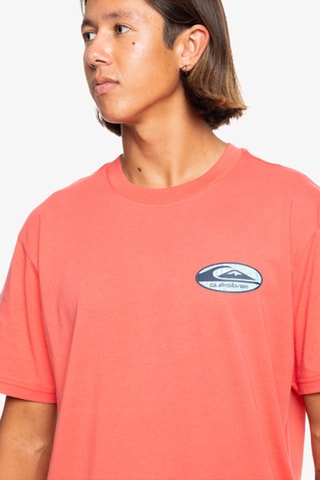 T-shirt Regular Quicksilver - Koraalrood