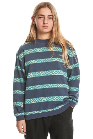 Biologisch Katoenen Sweater - Marineblauw - Quiksilver