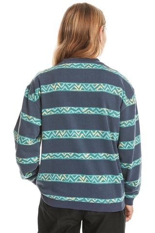 Biologisch Katoenen Sweater - Marineblauw - Quiksilver