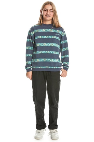 Biologisch Katoenen Sweater - Marineblauw - Quiksilver
