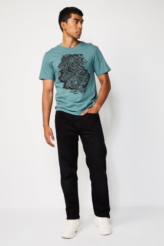 Pantalon droit Noir