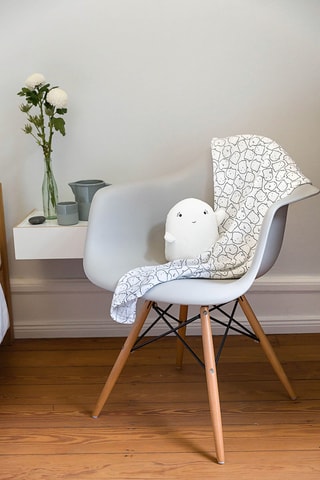 3 couvertures en coton biologique - 85 x 85 cm