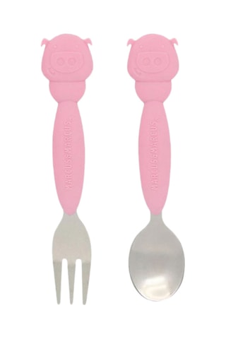 Couverts en silicone sans BPA et acier inoxydable - Dès 36 mois