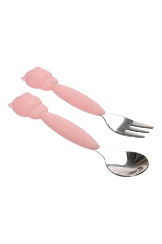 Couverts en silicone sans BPA et acier inoxydable - Dès 36 mois