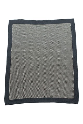 Couverture en coton biologique - Gris clair - 80 x 100 cm
