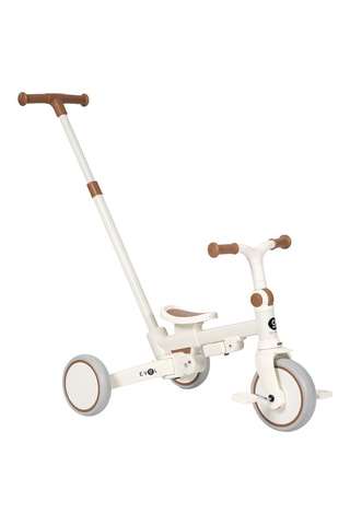 Tricycle évolutif multifonction - Ecru et marron - De 12 mois à 6 ans - Jusqu’à 25 kg