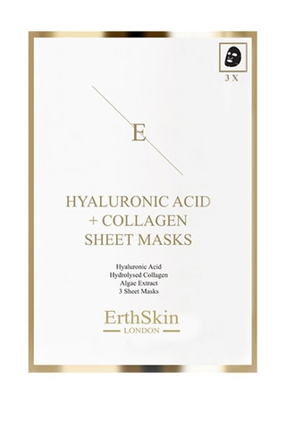 3 masques à l'acide hyaluronique et au collagène