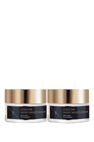 2 crèmes de nuit antirides 24K Gold - 2 x 50 ml