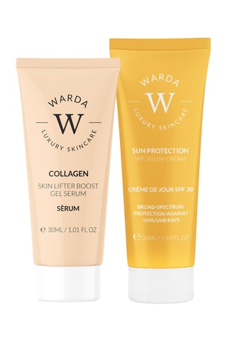 Coffret gel sérum collagène et crème solaire SPF 30 - 2 produits