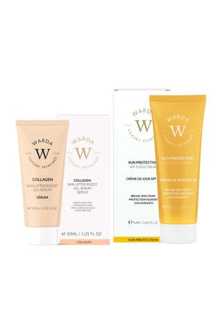 Coffret gel sérum collagène et crème solaire SPF 30 - 2 produits