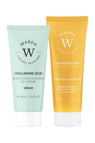Coffret gel sérum acide hyaluronique et crème solaire SPF 30 - 2 produits