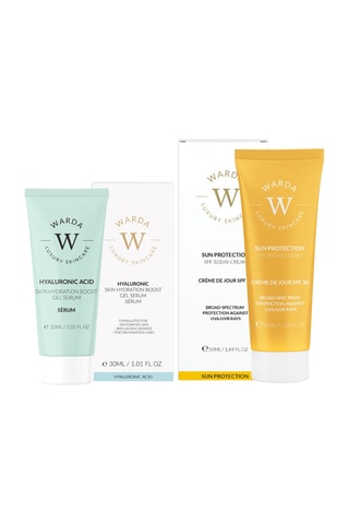 Coffret gel sérum acide hyaluronique et crème solaire SPF 30 - 2 produits