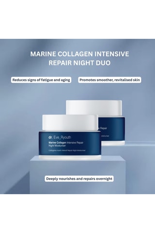 2 crèmes de nuit réparatrices intensives au collagène marin - 2 x 50 ml