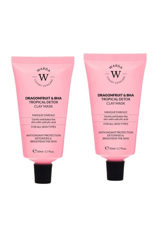 2 masques détoxifiants vegans à l'argile et au fruit du dragon - Tout type de peau - 2 x 50 ml