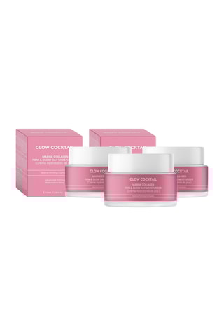 3 crèmes hydratantes collagène marin Firm & Glow - 3 x 50 ml