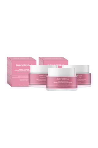 3 crèmes de nuit raffermissantes au collagène marin - 3 x 50 ml