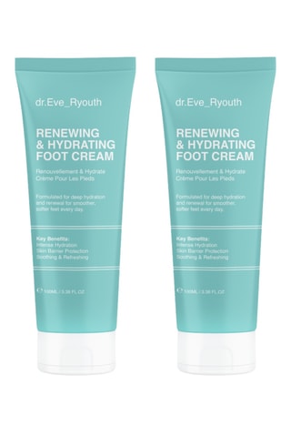 2 crèmes pieds hydratantes et rénovatrices - 2 x 100 ml