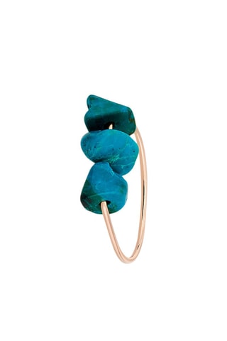 Bague - Or rose et chrysocolles