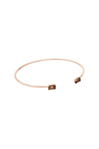 Jonc - Or rose et quartz fumé
