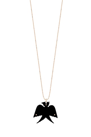 Collier - Or rose et onyx