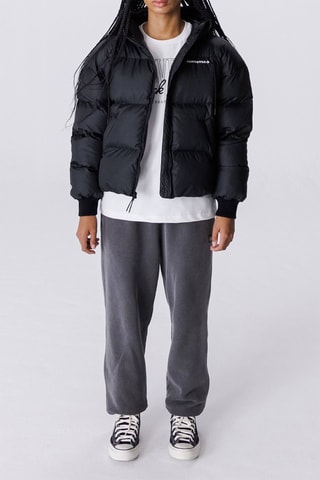 Gewatteerde Jas met Capuchon - Zwart - Converse