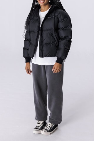 Gewatteerde Jas met Capuchon - Zwart - Converse